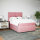 vidaXL Boxspringbett mit Matratze Rosa 160x200 cm Samt