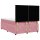 vidaXL Boxspringbett mit Matratze Rosa 160x200 cm Samt