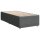 vidaXL Boxspringbett mit Matratze Dunkelgrau 90x190 cm Stoff