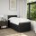 vidaXL Boxspringbett mit Matratze Schwarz 90x190 cm Stoff