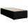 vidaXL Boxspringbett mit Matratze Schwarz 90x190 cm Stoff