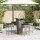 vidaXL 5-tlg. Gartenbar-Set mit Kissen Grau Poly Rattan