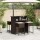 vidaXL 5-tlg. Gartenbar-Set mit Kissen Braun Poly Rattan