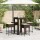 vidaXL 5-tlg. Gartenbar-Set mit Kissen Braun Poly Rattan