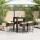 vidaXL 7-tlg. Gartenbar-Set mit Kissen Braun Poly Rattan