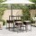 vidaXL 5-tlg. Gartenbar-Set mit Kissen Braun Poly Rattan