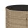 vidaXL 3-tlg. Garten-Sofagarnitur Halbrund Beige Poly-Rattan