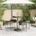 vidaXL 5-tlg. Gartenbar-Set mit Kissen Grau Poly Rattan