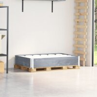 vidaXL Paletten-Aufsatzrahmen Grau 120x80 cm Massivholz...