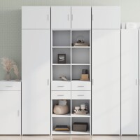 vidaXL Highboard Weiß 70x42,5x185 cm Holzwerkstoff