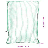 vidaXL Anh&auml;ngernetz mit Gummiseil Gr&uuml;n 3,5x3 m PP