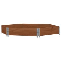 vidaXL Paletten-Aufsatzrahmen Braun 160x160 cm Massivholz...