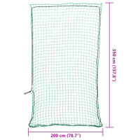 vidaXL Anh&auml;ngernetz mit Gummiseil Gr&uuml;n 3,5x2 m PP