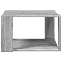 vidaXL Couchtisch Grau Sonoma-Eiche 51,5x51,5x30 cm Holzwerkstoff