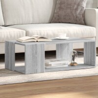 vidaXL Couchtisch Grau Sonoma-Eiche 89,5x48x30 cm Holzwerkstoff