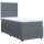 vidaXL Boxspringbett mit Matratze Dunkelgrau 100x200 cm Samt