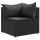 vidaXL 6-tlg. Garten-Lounge-Set mit Kissen Schwarz Poly Rattan