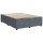 vidaXL Boxspringbett mit Matratze Dunkelgrau 140x200 cm Samt