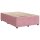 vidaXL Boxspringbett mit Matratze Rosa 120x200 cm Samt