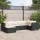 vidaXL 6-tlg. Garten-Lounge-Set mit Kissen Schwarz Poly Rattan