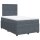 vidaXL Boxspringbett mit Matratze Dunkelgrau 120x190 cm Samt