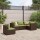 vidaXL 5-tlg. Garten-Lounge-Set mit Kissen Braun Poly Rattan