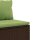 vidaXL 5-tlg. Garten-Lounge-Set mit Kissen Braun Poly Rattan