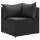 vidaXL 7-tlg. Garten-Lounge-Set mit Kissen Schwarz Poly Rattan