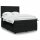 vidaXL Boxspringbett mit Matratze Schwarz 160x200 cm Samt