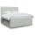 vidaXL Boxspringbett mit Matratze Hellgrau 180x200 cm Samt