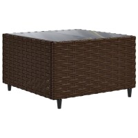 vidaXL 8-tlg. Garten-Lounge-Set mit Kissen Braun Poly Rattan