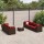 vidaXL 8-tlg. Garten-Lounge-Set mit Kissen Braun Poly Rattan