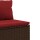 vidaXL 9-tlg. Garten-Lounge-Set mit Kissen Braun Poly Rattan