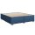 vidaXL Boxspringbett mit Matratze Blau 200x200 cm Stoff