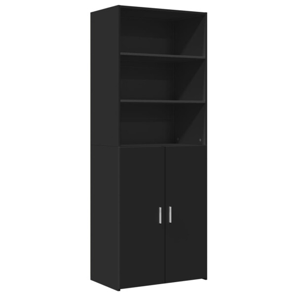 vidaXL Highboard Schwarz 70x42,5x185 cm Holzwerkstoff