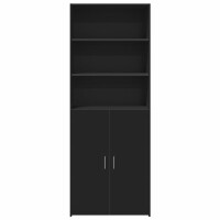 vidaXL Highboard Schwarz 70x42,5x185 cm Holzwerkstoff