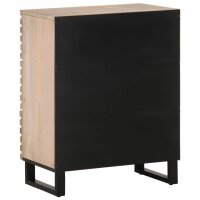 vidaXL Sideboard Wei&szlig; 60x34x75 cm Massivholz Mango