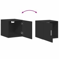 vidaXL Wandschrank Schwarz 40x42,5x40 cm Holzwerkstoff