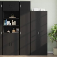 vidaXL Wandschrank Schwarz 45x42,5x40 cm Holzwerkstoff