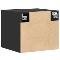 vidaXL Wandschrank Schwarz 45x42,5x40 cm Holzwerkstoff