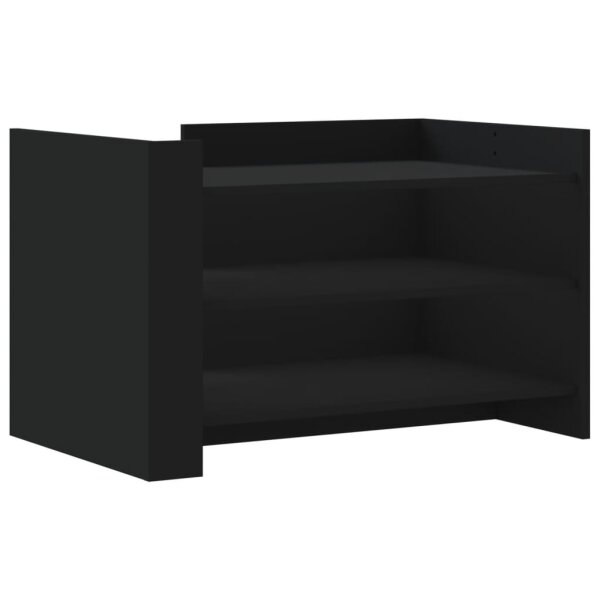 vidaXL Couchtisch Schwarz 80x50x50 cm Holzwerkstoff