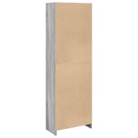 vidaXL B&uuml;cherregal Grau Sonoma 57x28,5x174 cm Holzwerkstoff