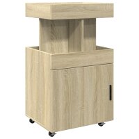 vidaXL Barwagen Sonoma-Eiche 50x41x89 cm Holzwerkstoff