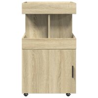 vidaXL Barwagen Sonoma-Eiche 50x41x89 cm Holzwerkstoff