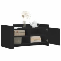 vidaXL Couchtisch Schwarz 100x50x50 cm Holzwerkstoff