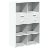 vidaXL Highboard Wei&szlig; 80x42,5x124 cm Holzwerkstoff