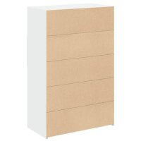 vidaXL Highboard Wei&szlig; 80x42,5x124 cm Holzwerkstoff