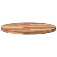 vidaXL Tischplatte Rund &Oslash;80x4 cm Massivholz Akazie