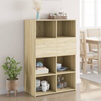 vidaXL Highboard Sonoma-Eiche 80x42,5x124 cm Holzwerkstoff