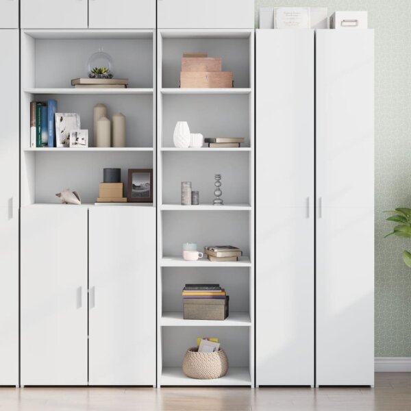 vidaXL Highboard Wei&szlig; 50x41x185 cm Holzwerkstoff